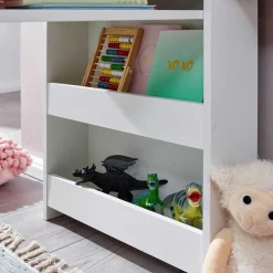 Kinder Schreibtisch mit Regal in Weiß - Intora^Wohnen Outlet