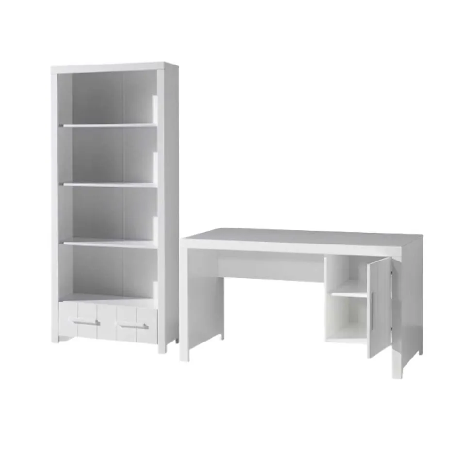 Kinder Schreibtisch und Regal Set - Ellen (zweiteilig)^Wohnen New