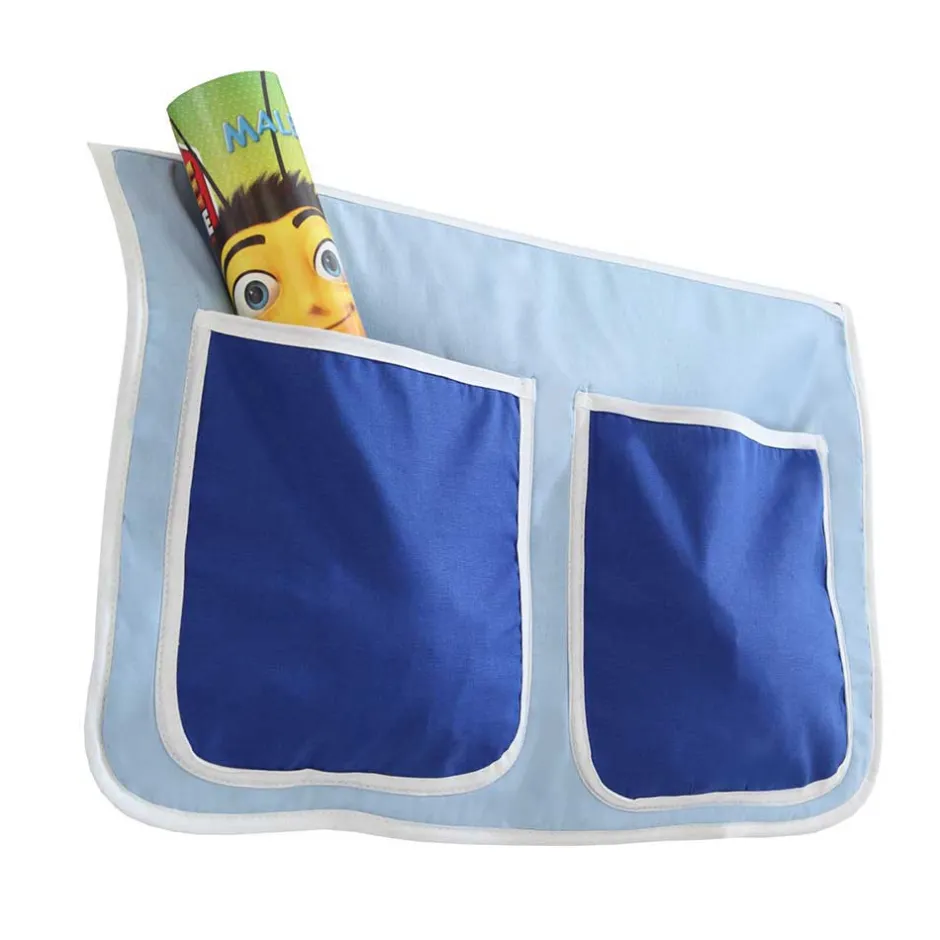 Kinder Wohnen Kinder Stockbett mit Piraten Stoff in Blau - Conday