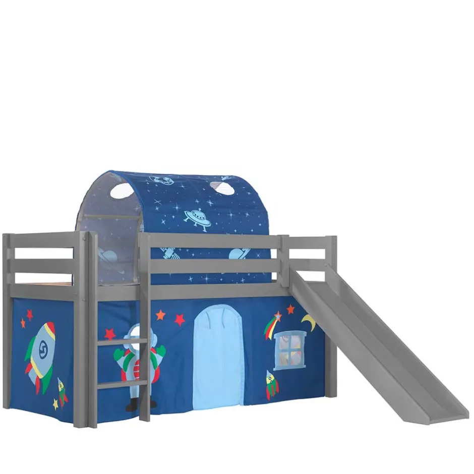 Kinder-Abenteuerbett mit Rutsche Weltraum - Vallino^Wohnen New
