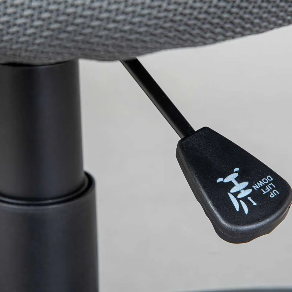 Kinder Wohnen Kinderdrehstuhl in Dunkelgrau & Weiß - Macress