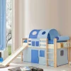 Kinderhochbett Lalverma mit Rutsche^Wohnen Outlet