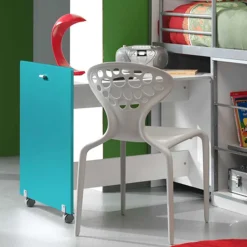 Kinderhochbett Nowy mit ausziehbarem Schreibtisch^Wohnen