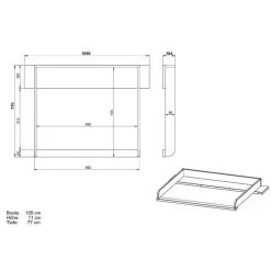 Kinder-Kommode - optional mit Wickelaufsatz - Suzanas^Wohnen Online