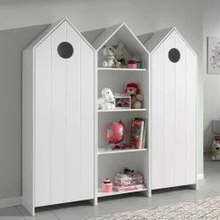 Kinder Wohnen Kinderschränke & Regal im Haus Look - Indefiva I (dreiteilig)