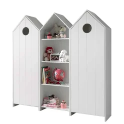 Kinder Wohnen Kinderschränke & Regal im Haus Look - Indefiva I (dreiteilig)
