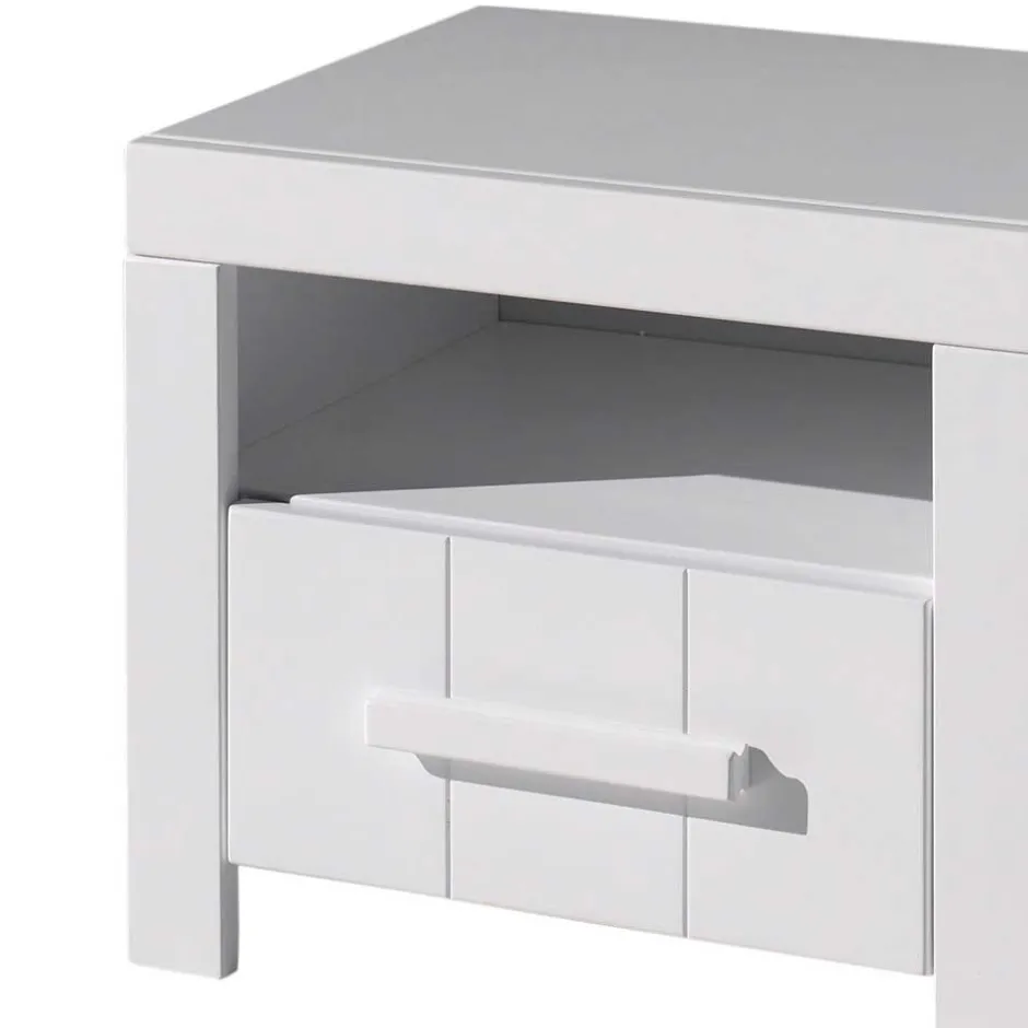 Kinder Wohnen Kinderzimmer Kompletteinrichtung in Weiß - Ellen (fünfteilig)