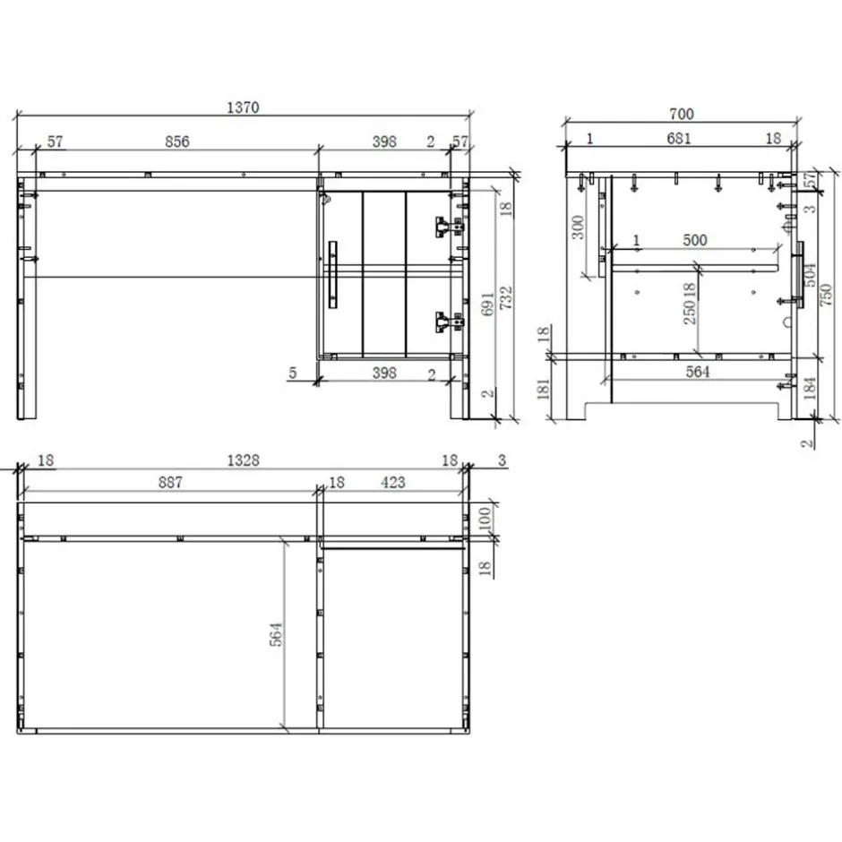 Kinder Wohnen Kinderzimmer Kompletteinrichtung in Weiß - Ellen (fünfteilig)