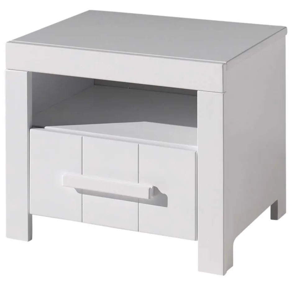 Kinder Wohnen Kinderzimmer Kompletteinrichtung in Weiß - Ellen (fünfteilig)