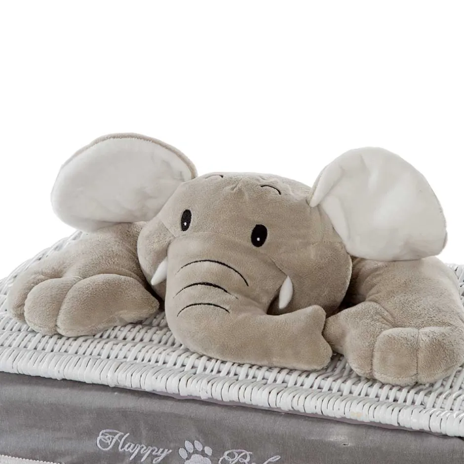 Kinderzimmer Korb Set mit Elefantenköpfen Plüsch - Isipia (fünfteilig)^Wohnen Best