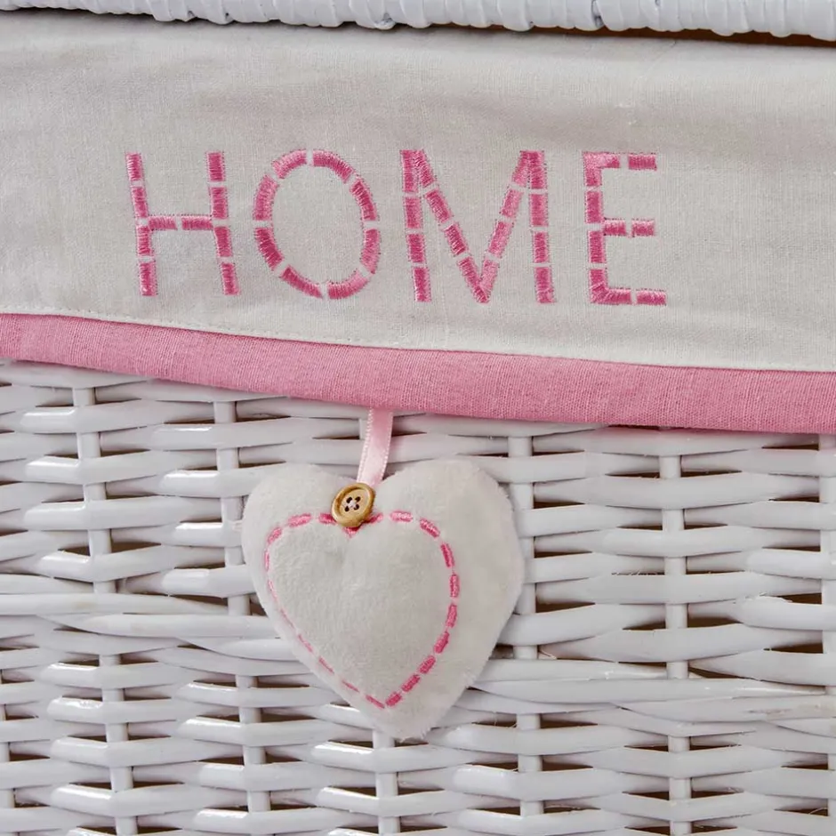 Kinder Wohnen Kinderzimmer Körbe mit Plüschbär Kopf - Ucera (fünfteilig)