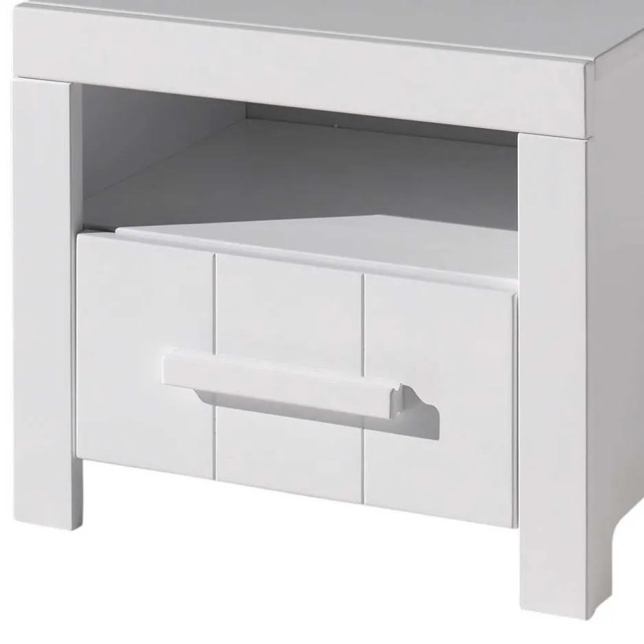 Kinderzimmer Nachtkommode in Weiß - Ellen^Wohnen Hot