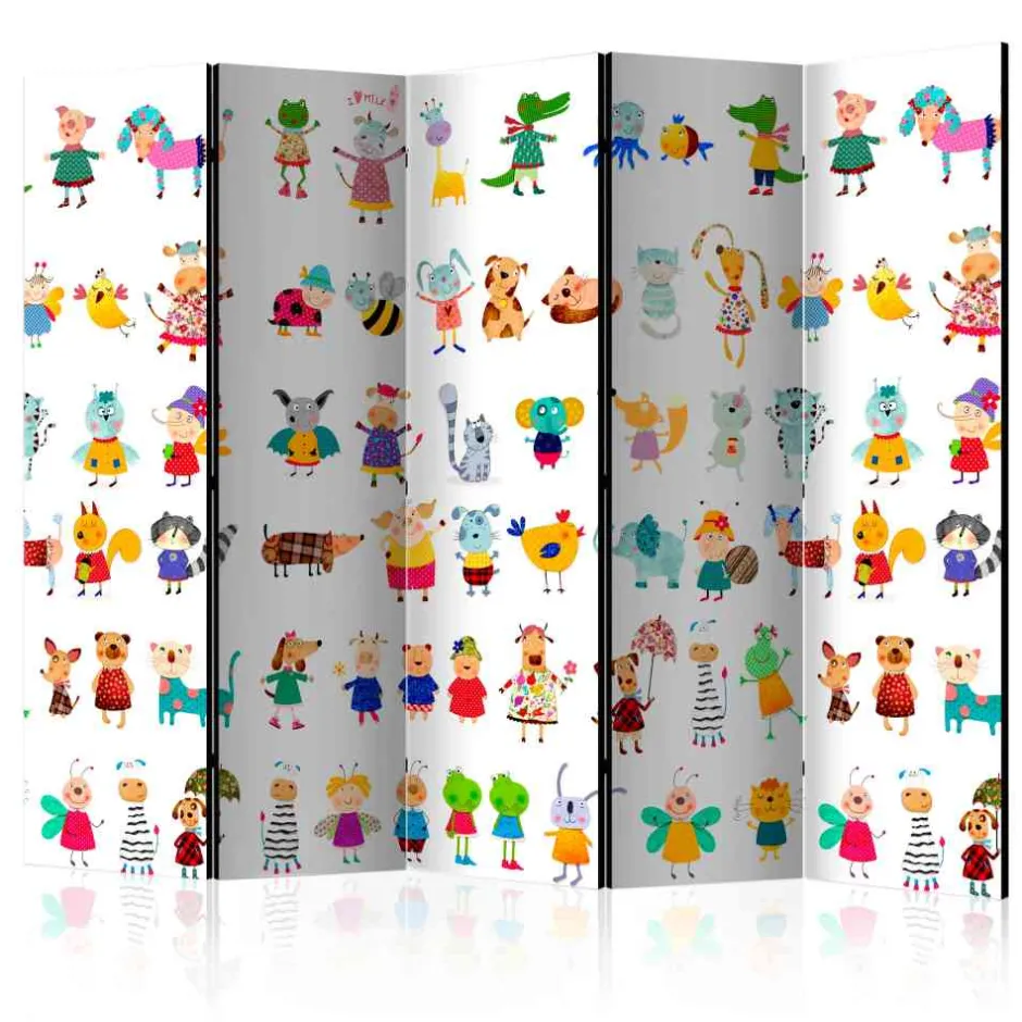 Kinderzimmer Raumteiler mit bunten Tieren - Pablo^Wohnen Clearance