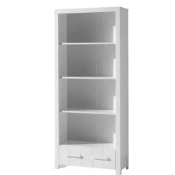 Kinder Wohnen Kinderzimmer Regal in Weiß mit Rückwand - Ellen