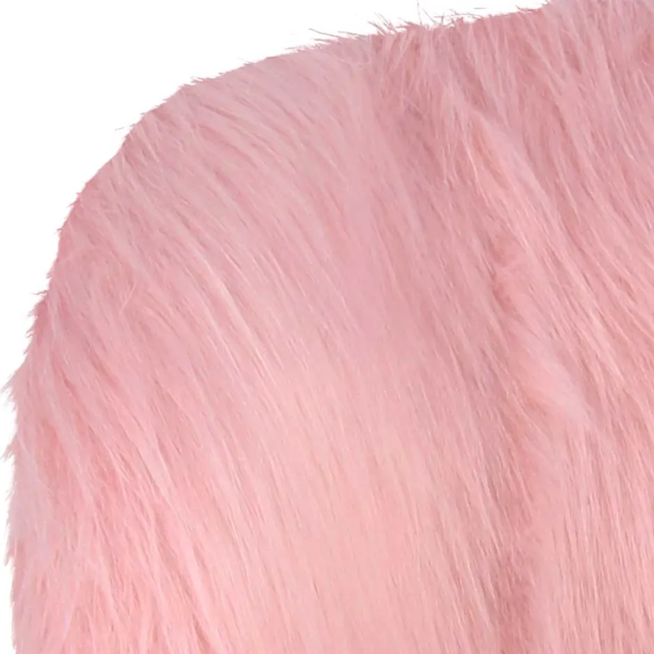 Kinder Wohnen Kinderzimmer Sessel in Rosa Kunstfellbezug - Leonid