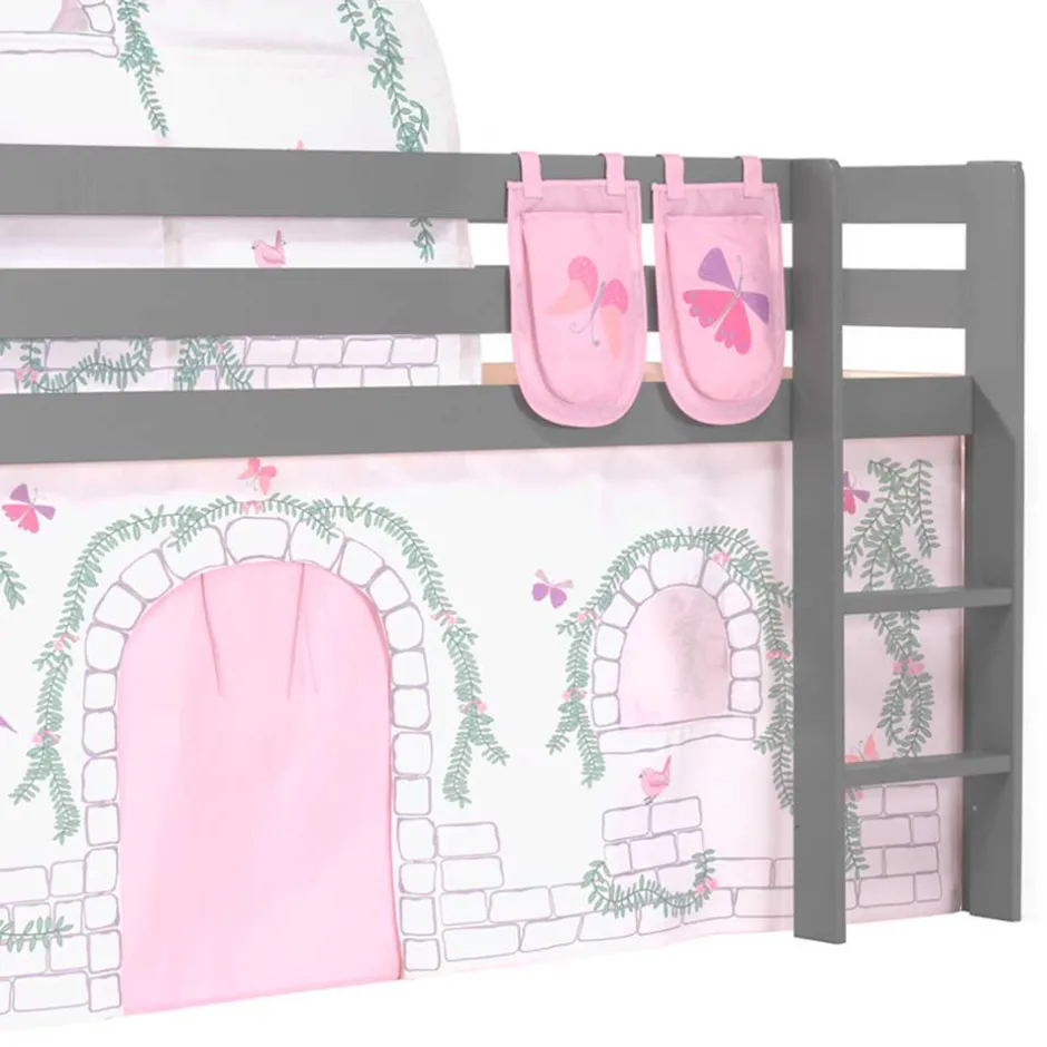 Kinderzimmer Spielbett Hochbett mit Tunnel - Crabina^Wohnen