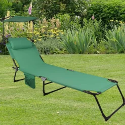 Wohnen Klappbare Gartenliege mit Dach - Bobila