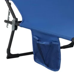 Klappbare Outdoor Liege in Blau und Schwarz - Betty^Wohnen Hot