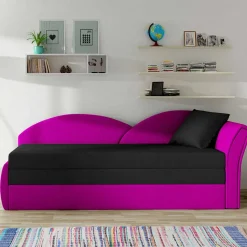 Wohnen Klappbare Recamiere in Magenta und Schwarz - Karneola