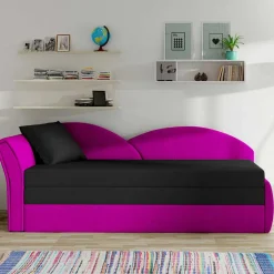 Wohnen Klappbare Recamiere in Magenta und Schwarz - Karneola