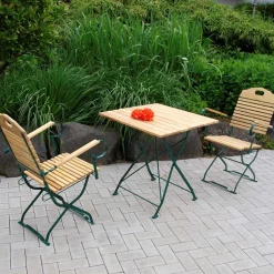 Wohnen Klappbare Tischgruppe aus Robinie - Azuara (dreiteilig)