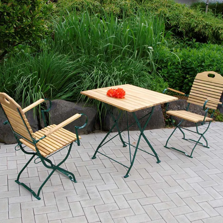 Wohnen Klappbare Tischgruppe aus Robinie - Azuara (dreiteilig)