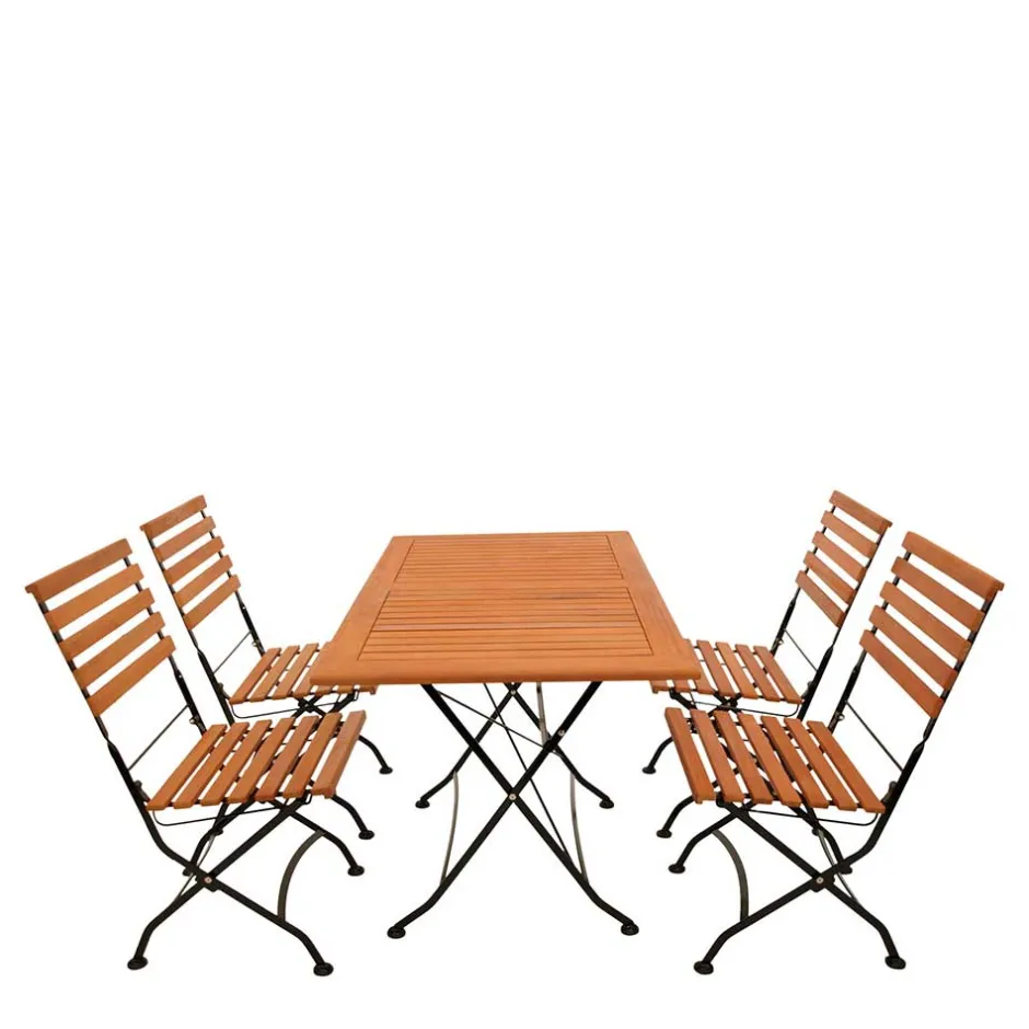 Wohnen Klappbare Tischgruppe Outdoor - Pecorino (fünfteilig)