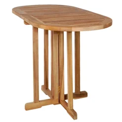 Wohnen Klappbarer Balkontisch aus Teakholz - Senvelita