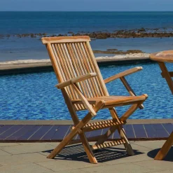 Klappbarer Garten Holzstuhl mit Armlehnen - Klahuma (2er Set)^Wohnen Online