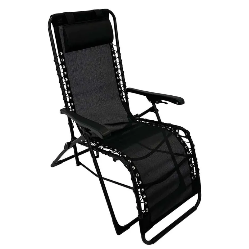 Klappbarer Gartensessel aus Mesh & Stahl - Liesca^Wohnen Discount