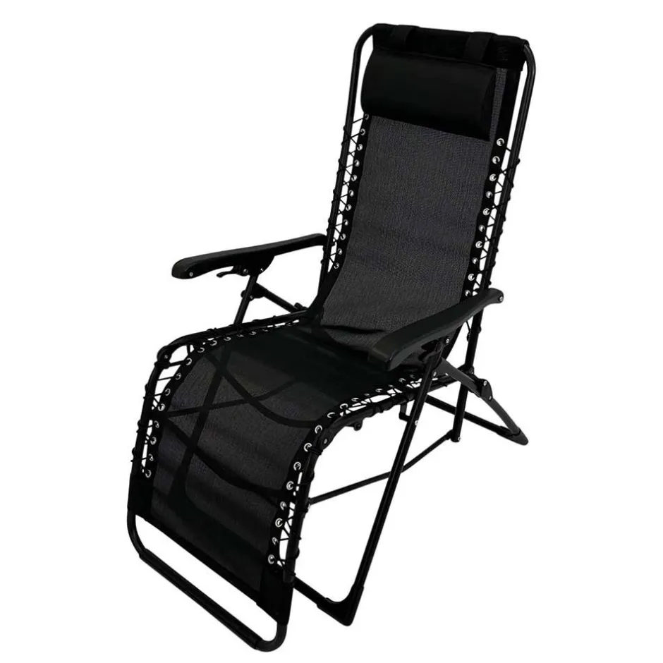 Klappbarer Gartensessel aus Mesh & Stahl - Liesca^Wohnen Discount