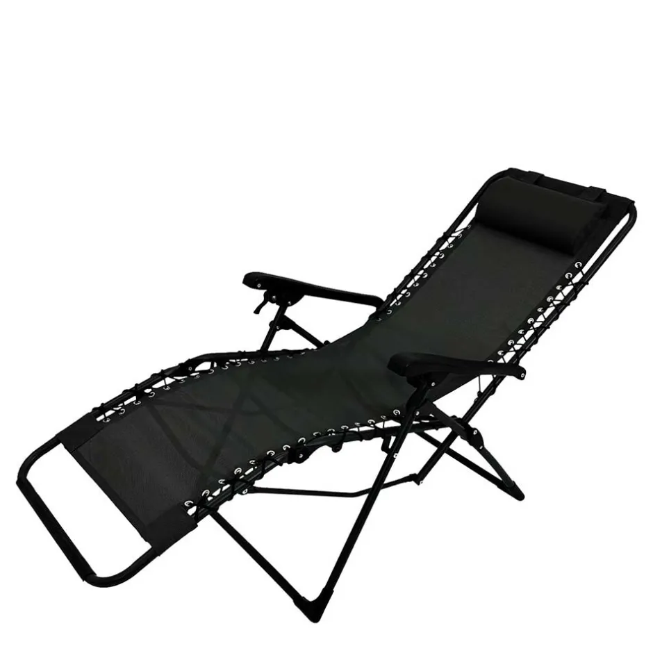 Klappbarer Gartensessel aus Mesh & Stahl - Liesca^Wohnen Discount