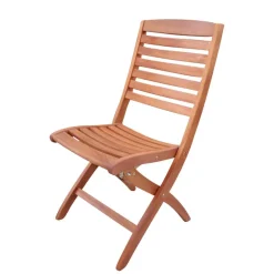 Wohnen Klappbarer Gartenstuhl Nathalie aus Holz massiv (2er Set)
