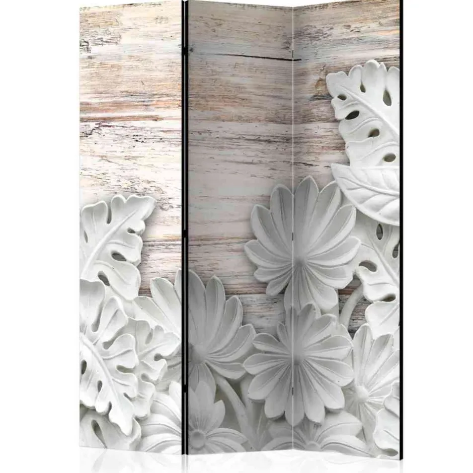 Klappbarer Paravent in Grau Weiß - Nalisha^Wohnen New