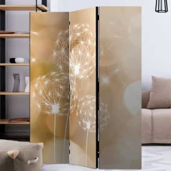 Klappbarer Paravent mit Pusteblumen - Ansonka^Wohnen