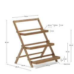 Klappbares Regal im Treppendesign - zB für Blumen - Oledra^Wohnen Clearance