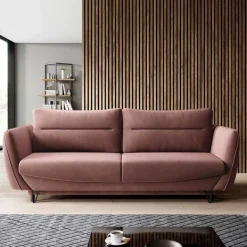 Klappbares Sofa in Rosenholz Stoff - Naviron^Wohnen New