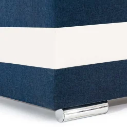 Wohnen Klappcouch in Dunkelblau und Weiß - Mingo