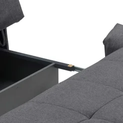 Klappcouch in Dunkelgrau mit Armlehnen - Nacondo^Wohnen Online