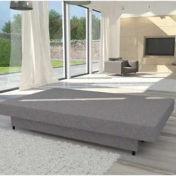 Klappcouch in Grau Stoffbezug - Gatria^Wohnen Clearance