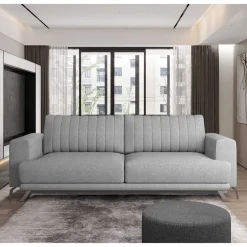 Klappcouch in Hellgrau Chenille - Jakery^Wohnen New