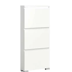 Wohnen 3-Klappen-Schuhschrank in Weiß - Dany