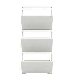 Wohnen 3-Klappen-Schuhschrank in Weiß - Dany