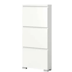 Wohnen 3-Klappen-Schuhschrank in Weiß - Dany