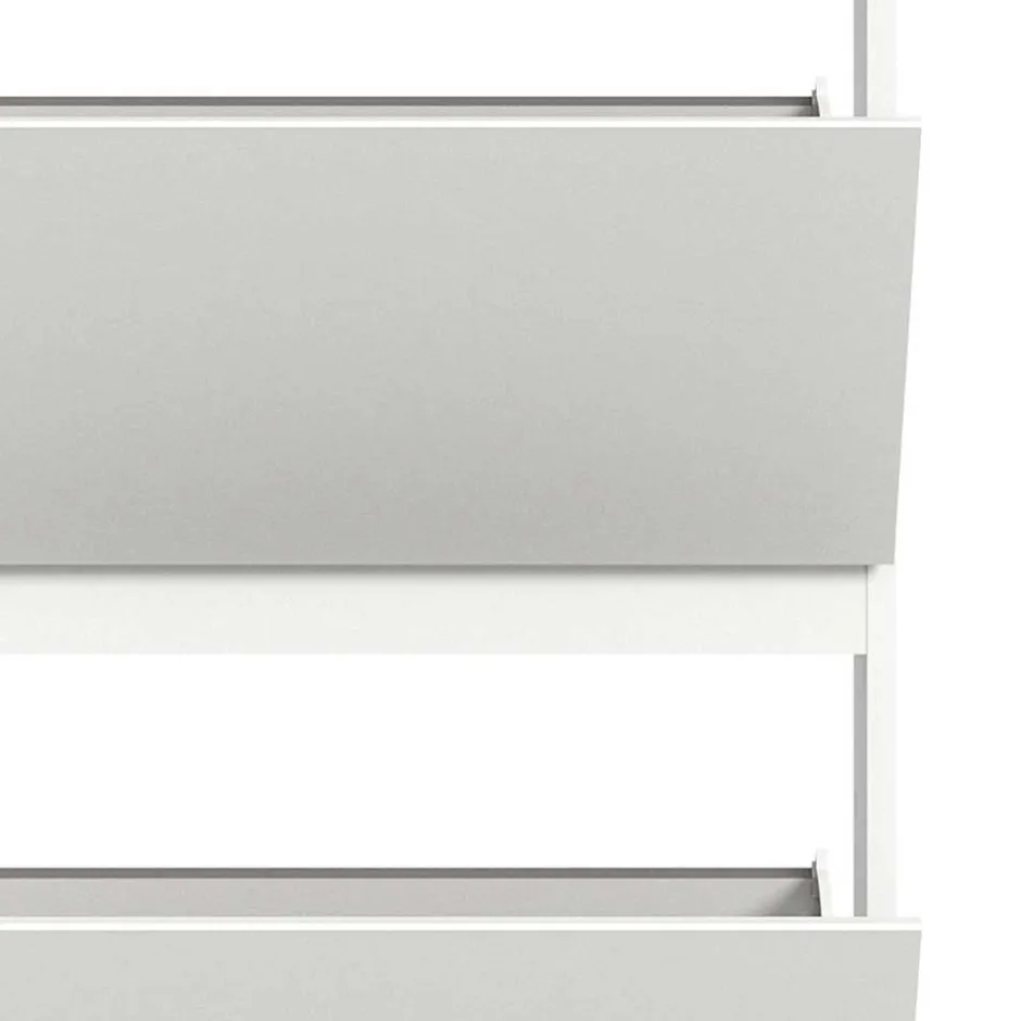 Wohnen 3-Klappen-Schuhschrank in Weiß - Dany