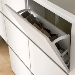 Wohnen 3-Klappen-Schuhschrank in Weiß - Dany