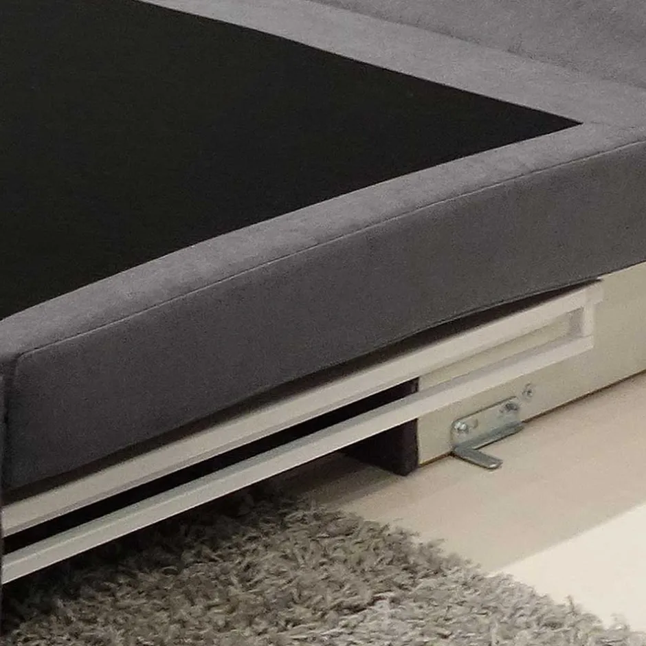 Klappsessel in Silber Grau Webstoff - Belania^Wohnen Outlet