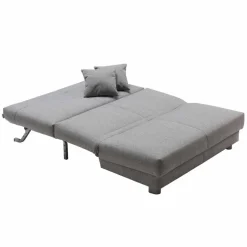 Wohnen Klappsofa in Hellgrau Jerome mit 120x200 140x200