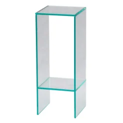 Klarglas Beistelltisch mit quadratischer Tischplatte - Weyna^Wohnen Sale