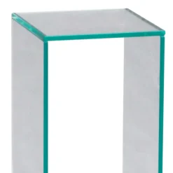 Klarglas Beistelltisch mit quadratischer Tischplatte - Weyna^Wohnen Sale